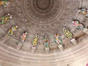Détail de la coupole - Temple - Narlai - Rajasthan - Inde