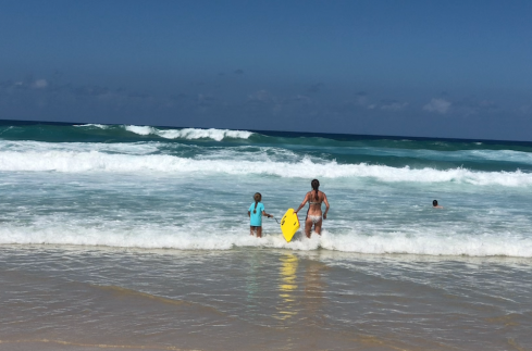 Après le surf, le body board - Gold Coast - Australie