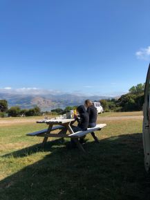 Dernier petit déjeuner - Banks Peninsula - Nouvelle-Zélande